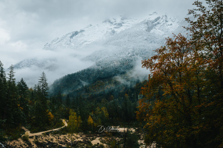 Hochkalter im Herbst bei Ramsau, Berchtesgadener Land