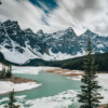 Moraine Lake Provinz Alberta Kanada im Valley of Ten Peaks. Moraine Lake Provinz Alberta Canada in Valley of Ten Peaks.