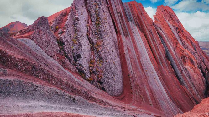 Regenbogenberg in Peru, der Pallay Punchu